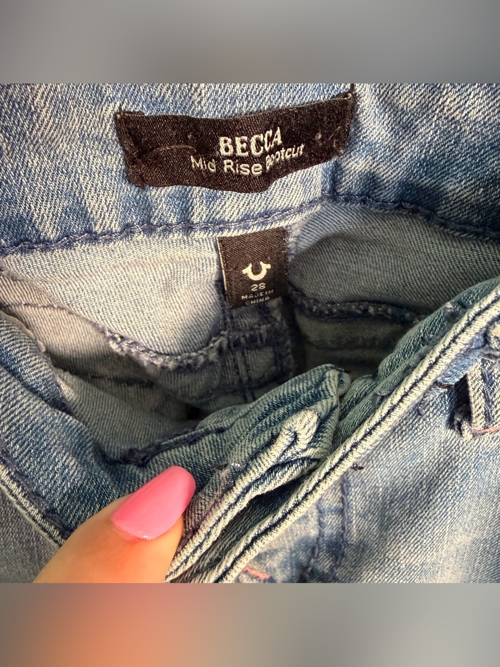 True Religion BECCA Light Blue Bootcut Jeans - Picture 3 of 3